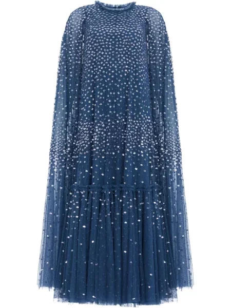 Рокля Needle & Thread синьо