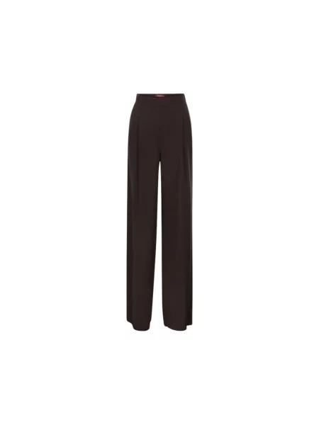 Spodnie Max Mara Studio brązowe