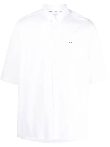 Къс разтягам риза Calvin Klein бяло