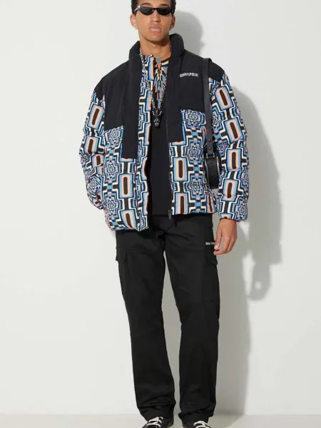 Куртка Marcelo Burlon Aop Optical Cross Block зимова чорний