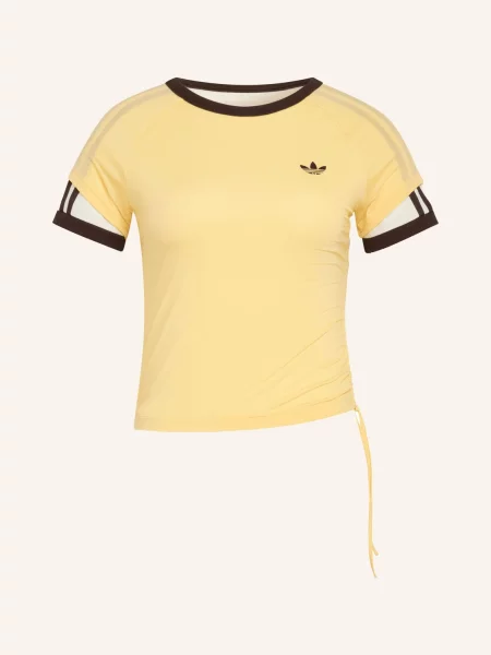 ADIDAS ORIGINALS Tričko CALI žlutá / černá bílá