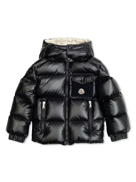 Kurtka puchowa dziecięca Moncler Enfant niebieska