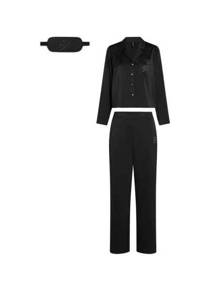 Stras pijamale Karl Lagerfeld negru