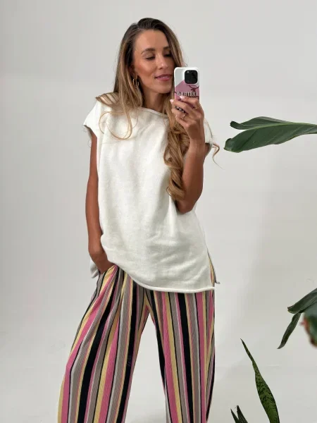 Top Kamila šikl alb
