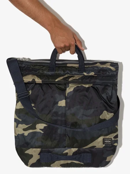 Geantă Porter-yoshida & Co. cu model camuflaj verde