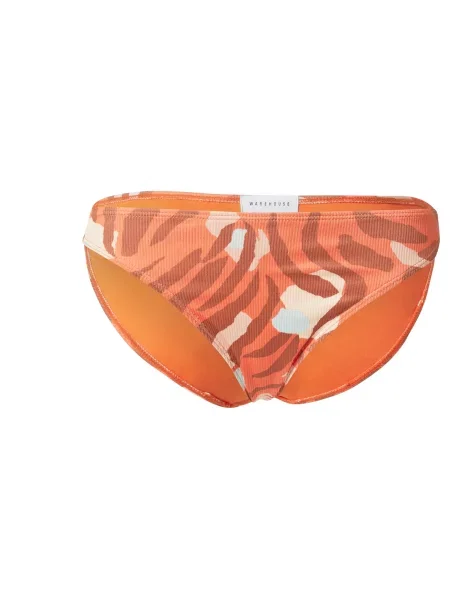 Warehouse Slip costum de baie portocaliu albastru pastel / roșu burgundy bej