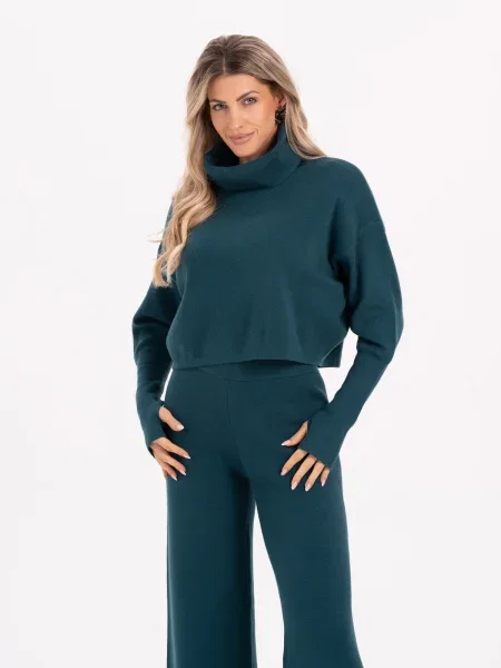 MYLAVIE by Sarah Harrison Pulover închis verde