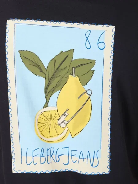 Tricou Iceberg cu imagine negru