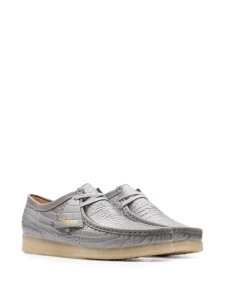 Botine Clarks Originals din piele gri