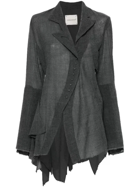 Koszula Yehuafan asymetryczna szara