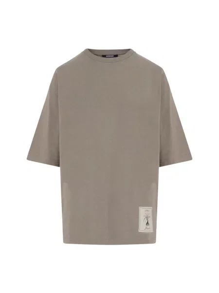 Koszulka Jacquemus z logo beżowa