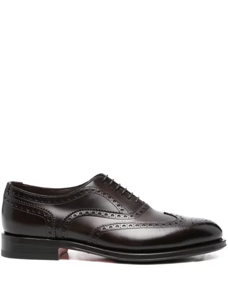 Brogues Santoni din piele negru