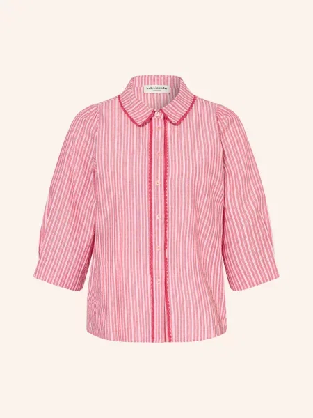 Lollys Laundry Košile Bonoll S Rukávy světle červená / růžová bílá