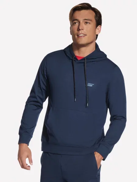 Худі Skechers SKECHERS WEEKEND HOODIE темно-синій поліестер/спандекс синє