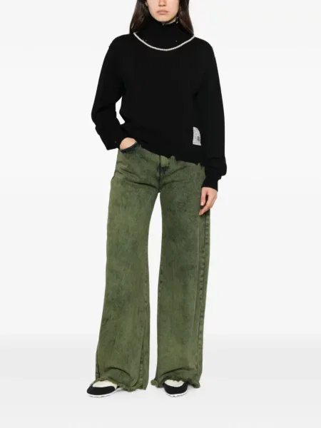 Pulover Maison Mihara Yasuhiro cu perle negru