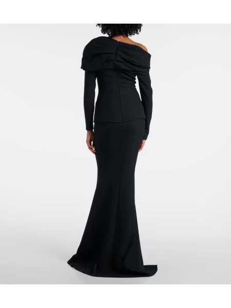 Rochie Safiyaa drapată negru