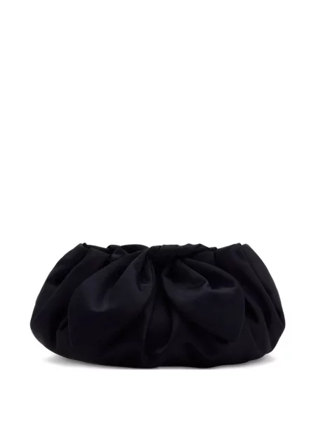 Geantă plic Oscar De La Renta din satin albastru