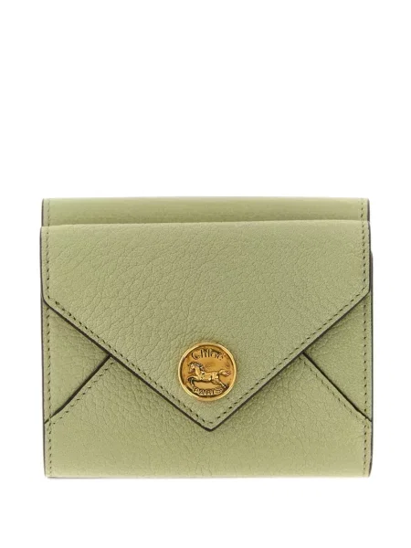 Portofel Chloé din piele verde