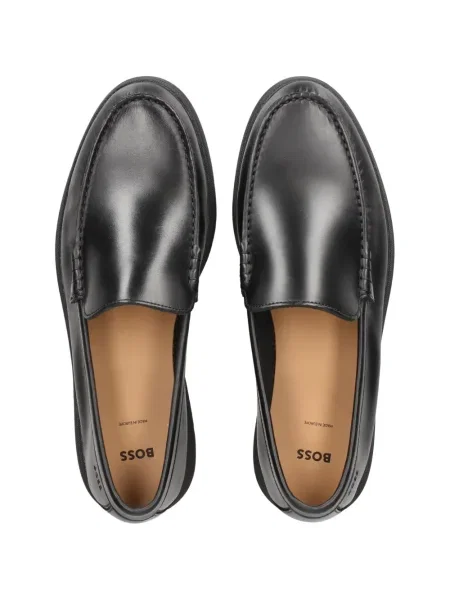 Pantofi loafer Boss din piele negru