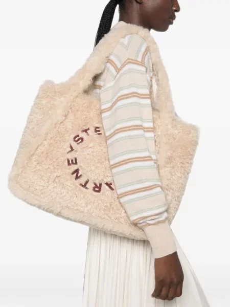 Báránybőr shopper táska Stella Mccartney autogrammal