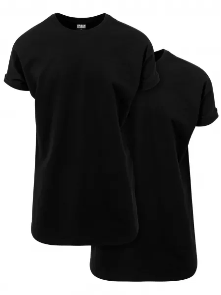 Cămașă Urban Classics lungă negru