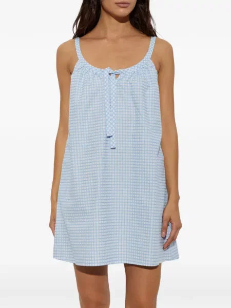 Rochie mini Posse cu legături albastru