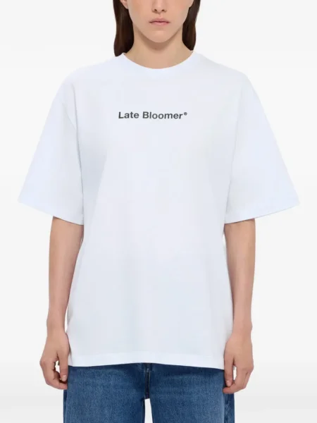Tricou Msgm scurt alb