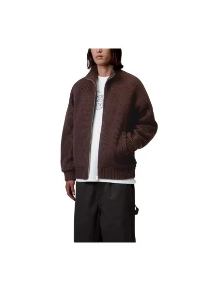 Sweter Carhartt Wip wełniany brązowy