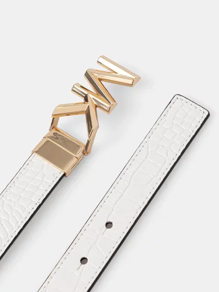 Curea Michael Kors din piele alb