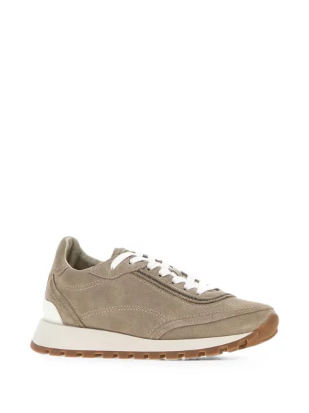 Sneakerși Brunello Cucinelli din piele de căprioară