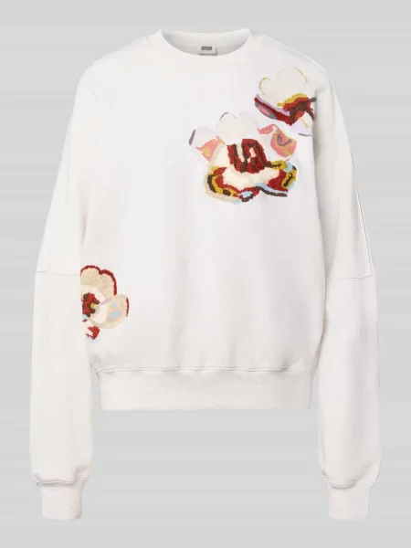 Bluza o kroju oversized z czystej bawełny model ASTERA' Drykorn biała