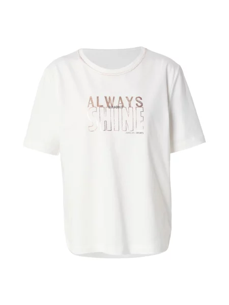 Marc Cain Tricou auriu / negru alb