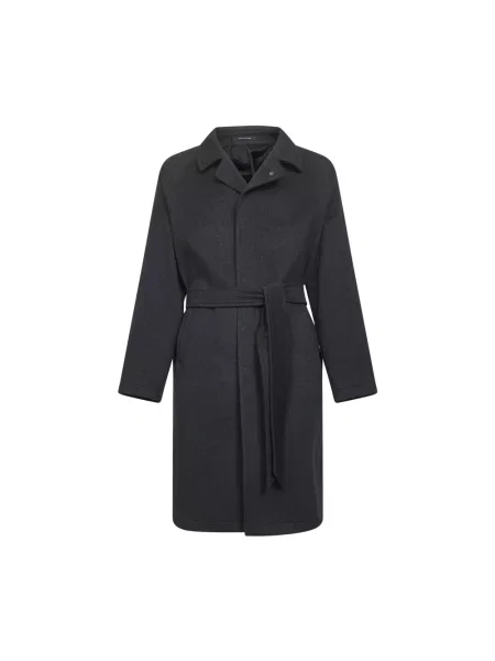 Płaszcz Tagliatore wełniany klasyczny szary