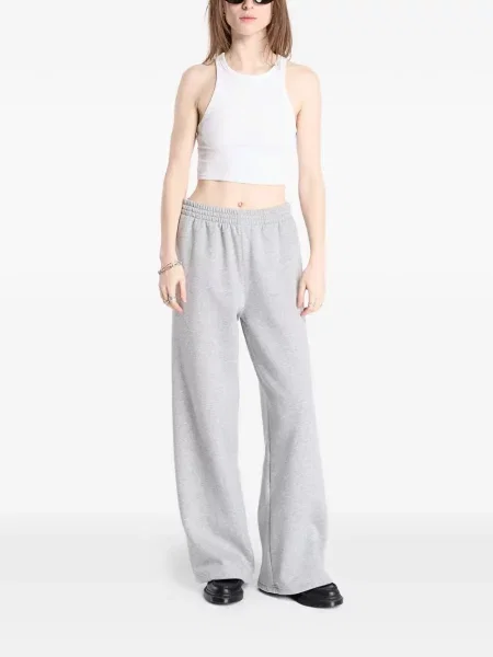 Krótka graficzny koszulka Adidas Campus z perforacją szara