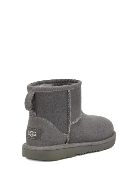 Cropp cizme scurte Ugg din piele de căprioară mini gri
