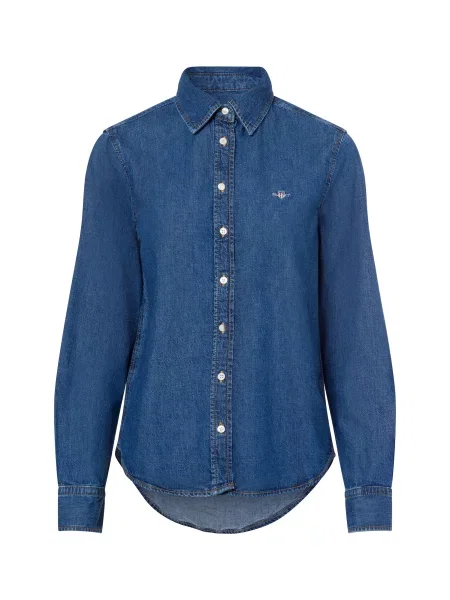 GANT Bluză denim albastru