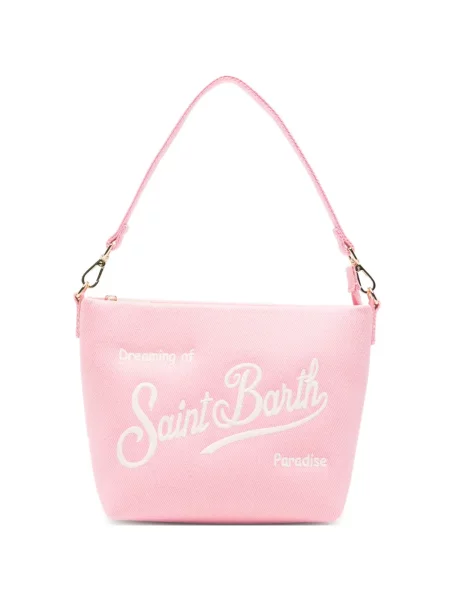 Geantă shopper Mc2 Saint Barth din canvas roz