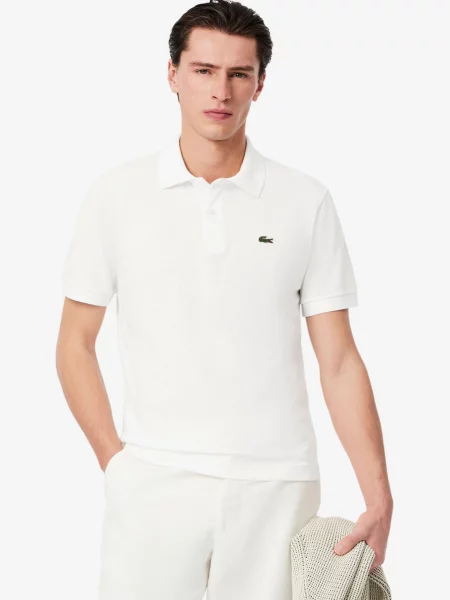 Поло Lacoste белое