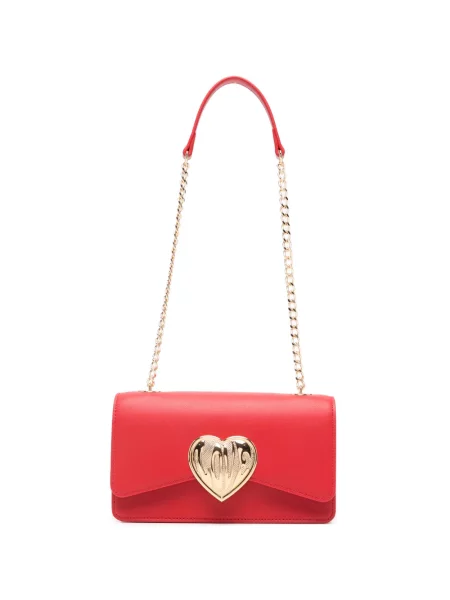 Colier Love Moschino cu motiv cu inimi roșu