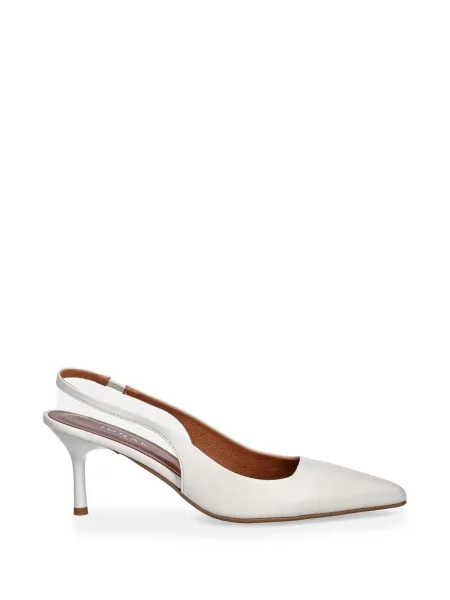 Pantofi cu toc Jonak Paris slingback alb