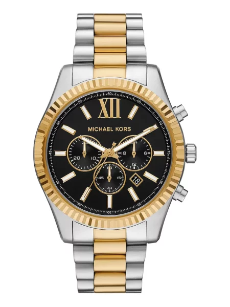 Ceas Michael Kors Lexington Chronograph argintiu