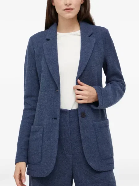 Sacou Emporio Armani cu buzunare cu nasturi albastru