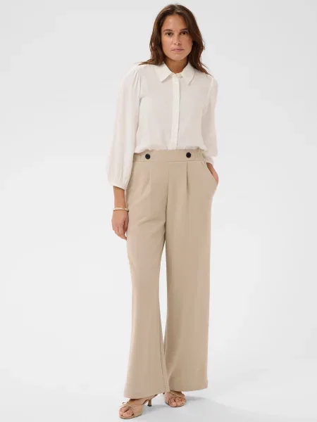 Kaffe Pantaloni cutați KAphoebe' bej