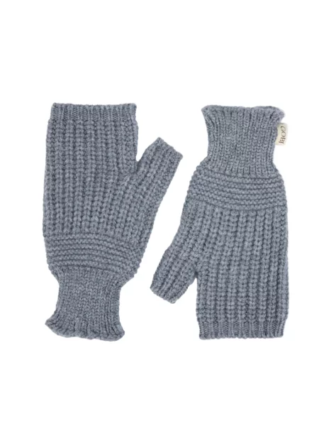 GOBI Cashmere Mănuși cu degetele goale Rib-Knit Cashmere Gloves' gri