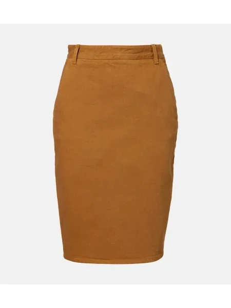 Fustă tip creion Saint Laurent maro