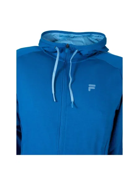Sweter Fila z kapturem na siłownię niebieski