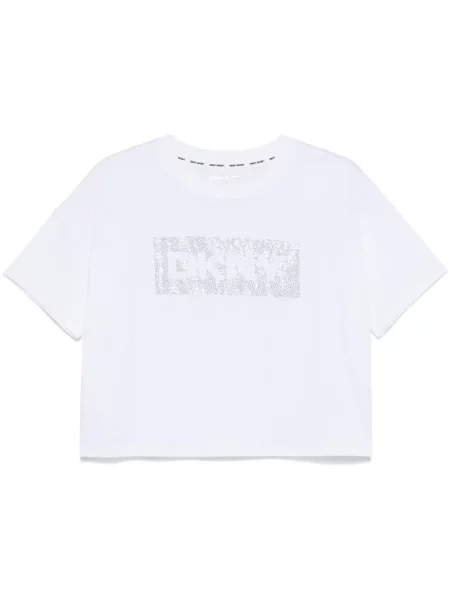 Cropp tricou Dkny alb
