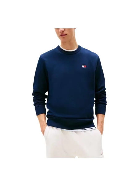 Bluza Tommy Jeans Regular Badge Granatowa M niebieska