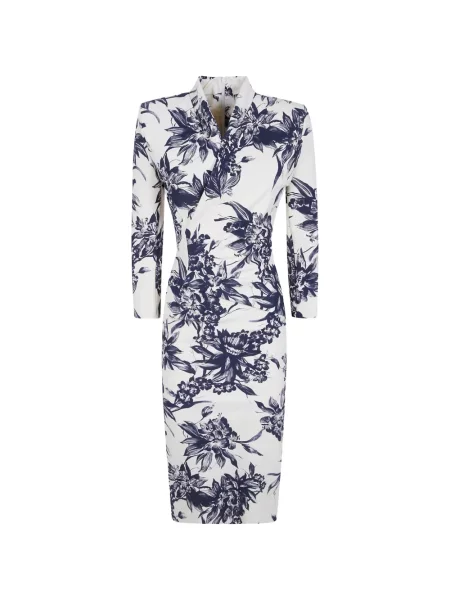 Rochie midi Chiara Boni La Petite Robe cu model floral cu imagine alb