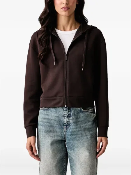 Hoodie Armani Exchange με αυτόγραφο καφέ